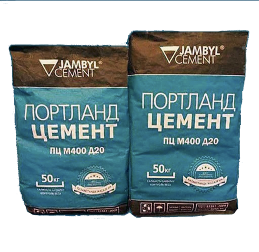 Купить Цемент ПЦ М400 Д20 JAMBYL по лучшей цене в Казахстане